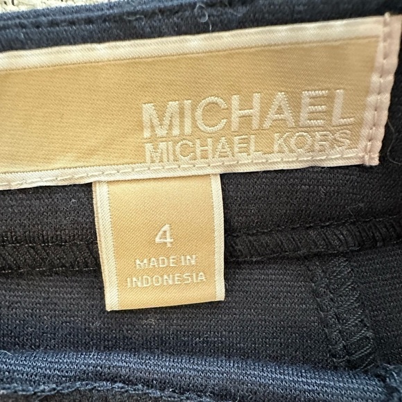 Michael Kors Navy Pleated Mini Skirt Size 4 - Picture 4 of 7